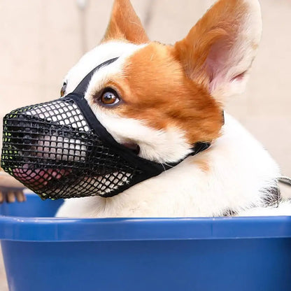 Dog Mouth Cover No Bite Muzzle For Dogs Mesh Design For Breathability And Comfort Adjustable Muzzles For Large Breed Dogs More
