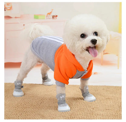 Winter Dog Hoodie Dog Clothes for Small Dog Puppy Clothes Bulldog Dog Coats and Jackets Dog Christmas Clothes Pet Supplies