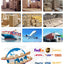 Plastic Dog Kennels Pet House with Door Modern Detachable Outdoor Indoor Waterproof Pet Houses