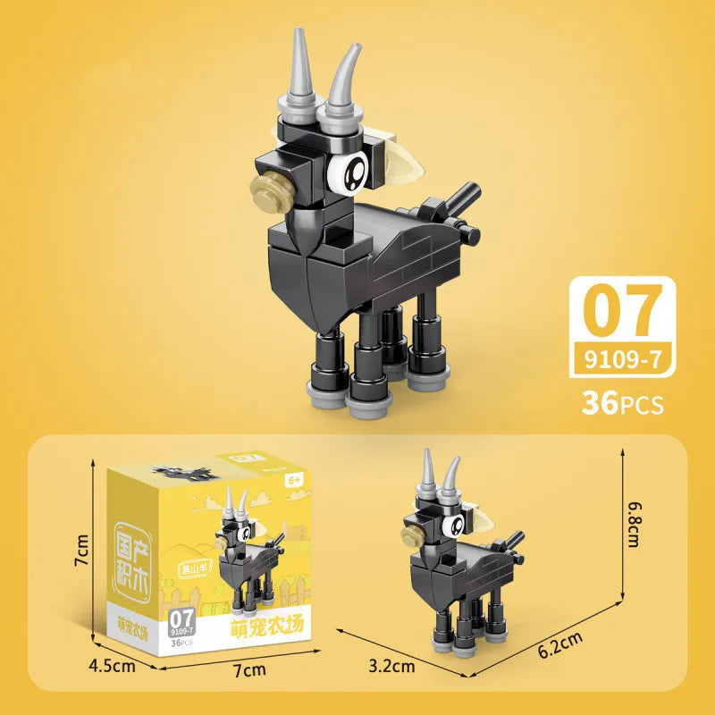 Insect World Animals Scorpion Mantis Ants Spider Birds Marine Animal Building Blocks Toys Desktop Ornaments Bricks Kids Gift