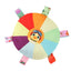 Plush Squeaky Dog Toys Interactive Chewing Squeaky Toy for Puppy Squeaky Dog Chew Toy Disc Shape Plush Dog Toys for Puppies