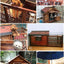 Outdoor Waterproof Solid Wood Kennel Medium and Large Dog Golden Retriever Kennel House Rainproof Outdoor Four Seasons