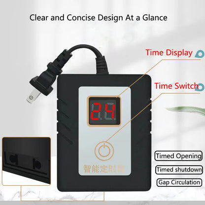 LCD Intelligence Timer Aquarium Light Timer Fish Tank Timing Socket Adjustable Aquarium Timer Controller Light Timing System