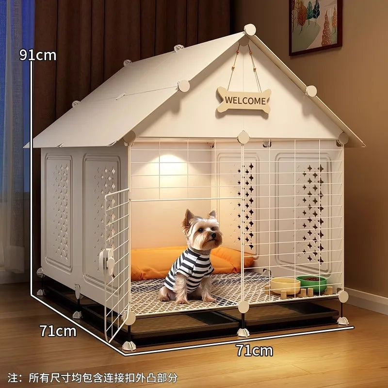 Dog cage Small dog kennel One room, one living room, one bathroom Dog villa Indoor household with toilet Bichon Teddy only