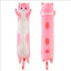 Cute 50cm Cat Plush Toy Long Pink Brown Grey Sleeping Cats Leg Pillow Squishy Little Animal Doll Appeasing Plushie Gift