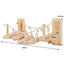 Wall Mounted Cat Climbing Shelves Cat House Cat Bridge Cat Hammock with Scratching Post and Pedals or Stairway for Kittens
