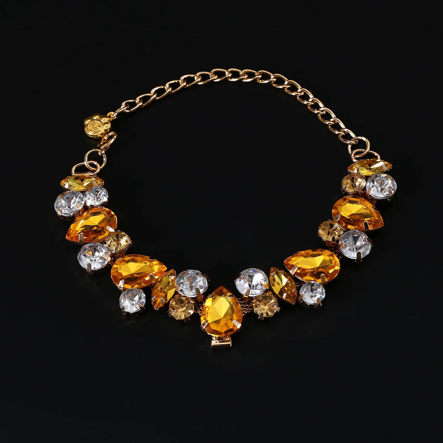Adjustable Dog Necklace Jewelry for Small Medium Dogs Puppy, Luxury Blingbling Diamond Collar Wedding Prom Pet Accessories