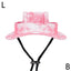 Dog And Cat Sun Hat Anti-strangle Hat Anti-fall Exposed Ears Adjustable Rope Buckle Bucket Hat Pet Supplies Colorful Large Size