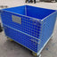 Heavy Duty Foldable Warehouse Iron Wire Cage Mesh Collapsible Container Pallet Cage Metal Collapsible Shipping Cage with Wheels