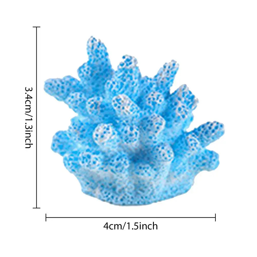 Small Coral Fish Tank Decor Tiny Sea Coral Artificial Decor Aquarium Decor For Fish Tank Aquarium Animal Terrarium And Family