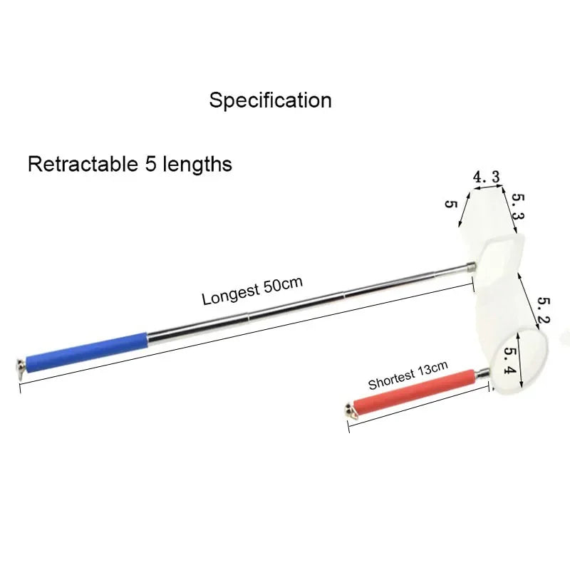 18-53CM 3D Aquarium Fish Tank Retractable Catch Net Stainless Steel Rod Fishing Round Square Pocket Shrimp Catching Nets
