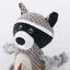 Dog Plush Toy Spot Plush Stuffed Raccoon Pet Toy With Food Leakage Function Interactive Sounding Dog Toy Fleece Squeak Toys