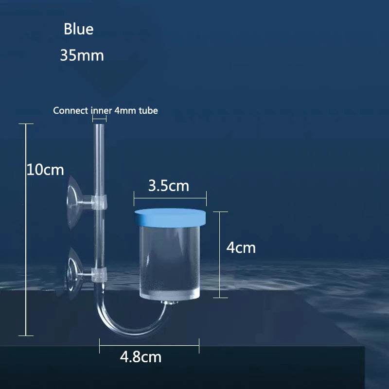 High transparency Acrylic Air Pump Sand Stone Aquarium Oxygen Pump Fresh Air Stone Nano Bubble Bar Aquarium Fish Tank Aerator