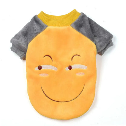 XS-XL Cute Winter Small Dog Cat Warm Vest Fleece Cartoon Printed Puppy Pet Cat Dog Clothes for Small Medium Dog Hoodie Chihuahua