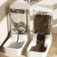 Pet Feed Dispenser Cat Dog Bowl Automatic Feeder Pet Accessories Dog Feeder Automatic Feeding Water Bowl Transparent Pet Storage
