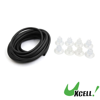 UXCELL 4mm Soft Silicone Aquarium Oxygen Pump Hose Air Bubble Stone Fish Tank Pond Pump Tube Aquarium Air Pump Accessories Set