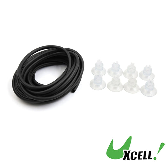 UXCELL 4mm Soft Silicone Aquarium Oxygen Pump Hose Air Bubble Stone Fish Tank Pond Pump Tube Aquarium Air Pump Accessories Set