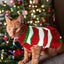 Striped Dog Sweater Dress Winter Knitted Pet Dog Skirt Puppy Coat Dog Warm Clothes Labrador Jacket Costume for Small Large Dogs