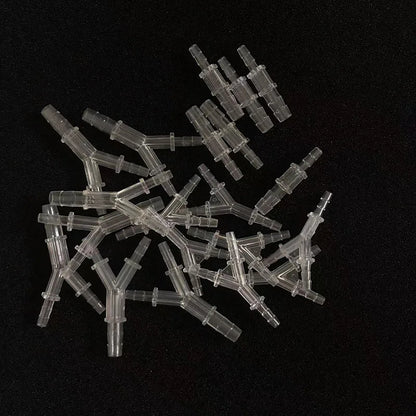 5pcs/lot 4mmY Shaped Plastic Connector 3 Ways Aquarium Fish Tank Air Pump Connector Control Valve Air Pipe Tubes Accessories