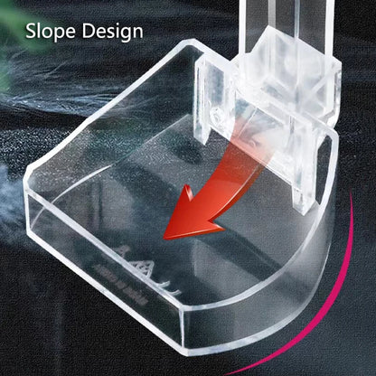 1Set Acrylic Aquarium Feeder Tube Dish Transparent Fish Tank Shrimp Snail Shrimp Food Feeder Bowl Aquarium Feeding Accessories