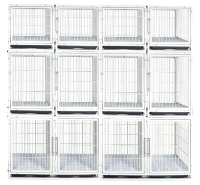 Good Price Veterinary cage Stainless Steel Four Sets of Dog Cat Stainless Steel Pet Cage