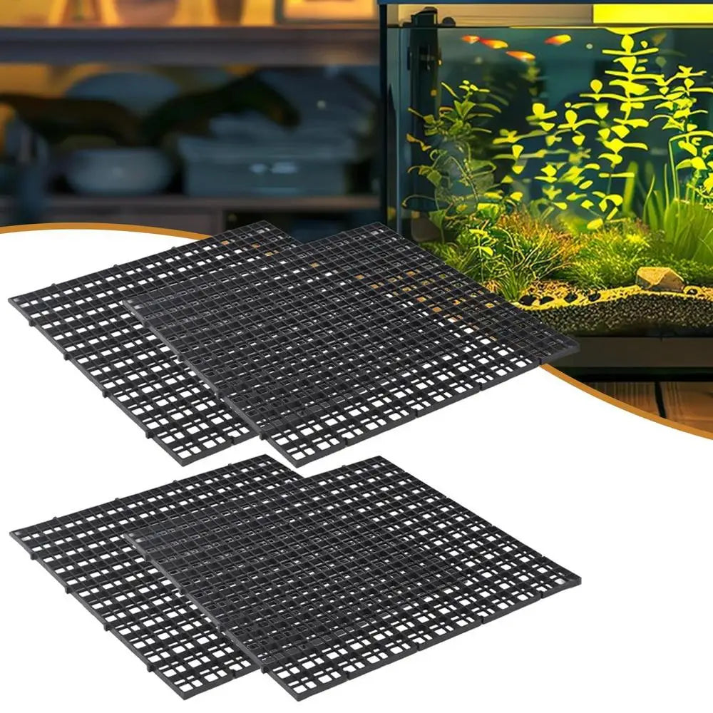 Fish Tank Lid 4pcs Multifunctional Aquarium Cover Lid Turtle Basking Area Aquarium Filter Plate Anti-Jumping Terrarium Lid