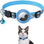 Cat AirTag Holder Collar Breakaway Reflective Strips Adjustable Kitten Collar Waterproof Cat Bell Collar Pet Air Tag Case