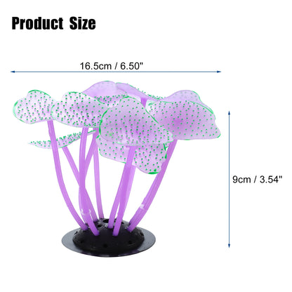 UXCELL Plastic Luminous Plants Glowing Artificial Simulation Coral Aquarium Decoration Underwater Ornament Fish Tank Accessories