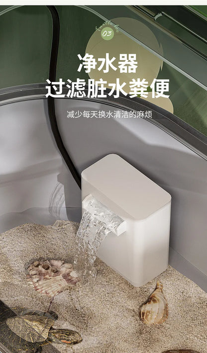 Turtle Special Tank Household Ecological Turtle Feeding Box with Platform Climbing Platform Breeding Box Reptiles Terrariums