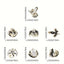 7Pcs Gothic Punk Bird Enamel Pins Custom Animal Cartoon Brooches Jewelry Clothes Accessoris Shirt Collar Lapel Badge Pin for Fri