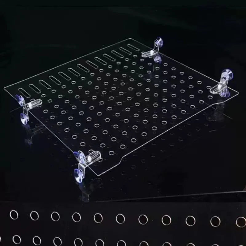 Transparent Acrylic Fish Tank Isolation Board Aquarium Grid Separation Separator Portable Water Supply Acrylic Divider Terrarium