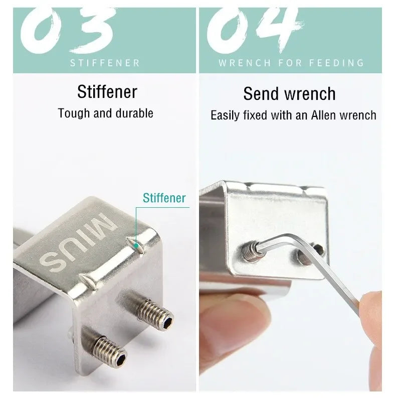 MIUS Stainless Steel Misting Sprinkler Hanger Wall Mount Durable Sprinkler Glass Hook Terrarium Greenhouse Fog Mist System