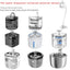 Automatic Cat Water Fountain Stainless Steel Cat Fountain With Filter Visual Water Level Pet Puppy Cats Drinking Water Dispenser