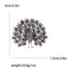 Fully Rhinestone Peacock Bird Brooch Fashionable and Elegant Coat Pin Jewelry Accessories and Gifts
