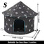 Cat House Dog Nest Waterproof Outdoor Winter Warm Pet Cave Insulated Outside Cat House Home Foldable and Washable Pet House