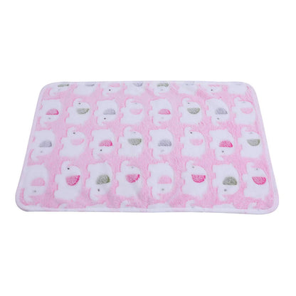 Pet Blanket Dog Puppy Blanket Paw Print Fleece Blanket for Small Medium Large Pet Dog Cat Warm Soft Sleep Mat Doggy Bed Blanket