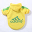 Adidog Pet Sweatshirt Dog Hoodies for Small Medium Dogs, Autumn Winter Fleece Lined Dog Clothes Puppy Chihuahua Coat Clothing