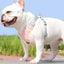 X Dog Harness and Leash Set Breathable Pet Chest Strap Reflective French Bulldog Vest Harness for Small Medium Dogs Puppy Collar