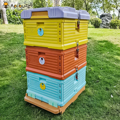 Langstroth 3-Layer 10-Frame Thermo Plastic Bee Hives for Sale - Bee Hive Box - Beekeeping Equipment Wholesale - Beehive Supplies