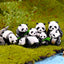 Resin Small Aquarium Ornaments Decoration Artificial Cute Panda for fish Tank Resin Aquarium Ornament Fish Tank Background Home