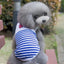 Pet Dog Clothes For Small Dogs Summer Cartoon Vest Clothing Sailor Tie Anchor Print Navy Tie Stripes Cat Dog Breathable T-Shirt