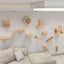 Wall Mounted Cat Shelves and Rope Ladder Scratching Post for Cat Furniture Wooden Jumping Platform Kitty Playing and Sleeping