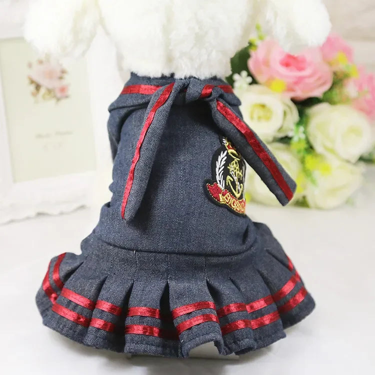 10PCS Pets Accessaries Dogs Cats Princess Flower Lace Dress For Pet Wedding Party Spring Summer small Teddy girl ropa para perro