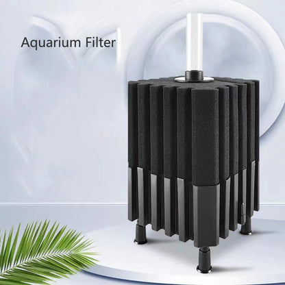 1Pcs Black Aquarium Filter for Aquarium Fish Tank Air Pump Skimmer Biochemical Sponge Filter Aquarium Bio Filters Filtro Aquario