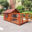 Outdoor Waterproof Solid Wood Kennel Medium and Large Dog Golden Retriever Kennel House Rainproof Outdoor Four Seasons