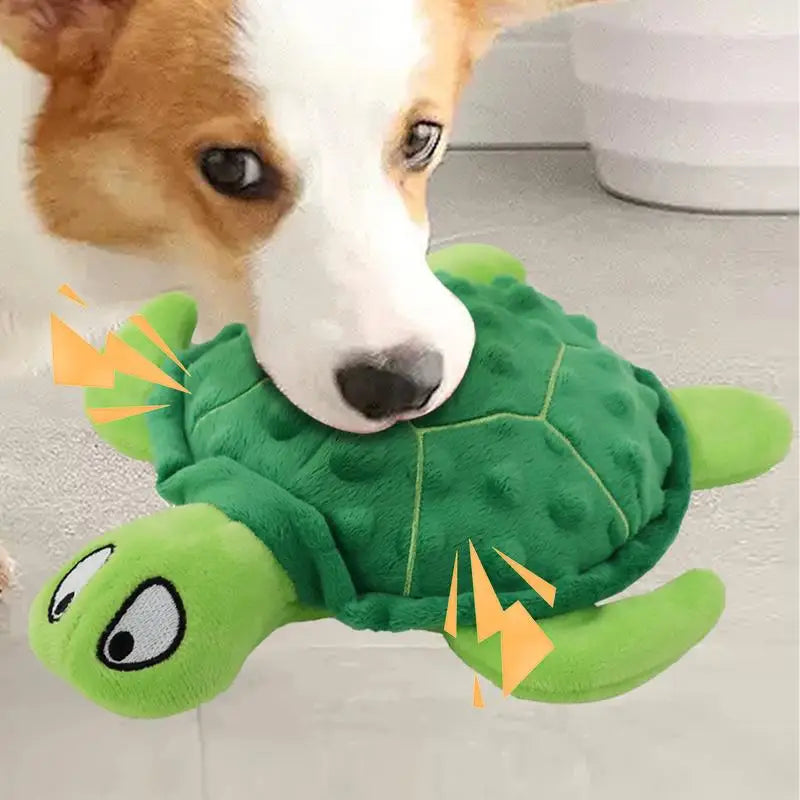 Plush Sea Turtle Dog Toy Sound Chew Pet Squeaky Toys Squeaky Dog Chewing Toy Plush Chewing Toys for  Dog Puppy Outdoor Playing