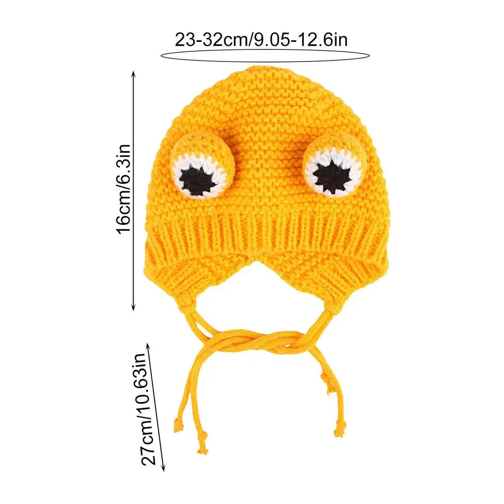 Dog Beanie Hat Windproof Medium Dog Warm Hat With Dreadlocks Dog Apparel For Outdoor Exercising Sleeping Walking Jogging