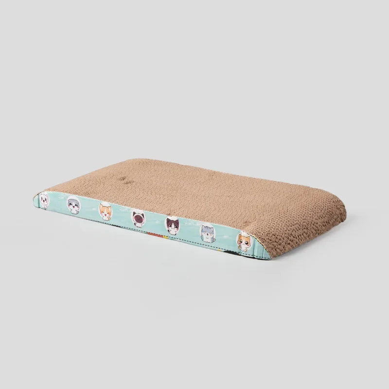 Cat Scratch Board, Cardboard Double-sided Cat Scratch Board Large Wide Corrugated Modern Sofa Bed with Catnip
