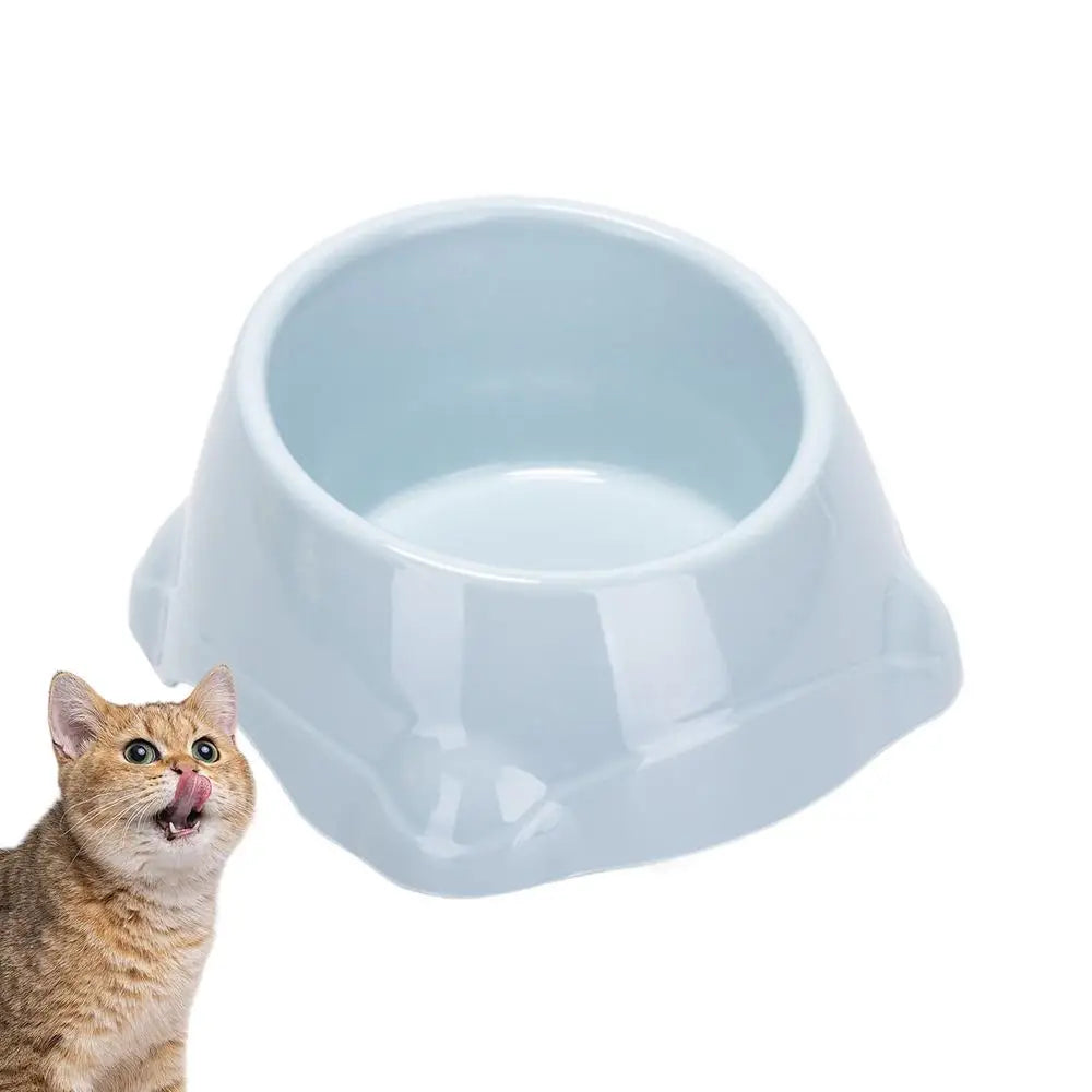 Dog Feeder Bowl Sloped Cat Dish Food Bowl Pet Feeder Bowl Stable Feeding Bowl Mouth Neck Protector Pet Food Bowls Dispenser