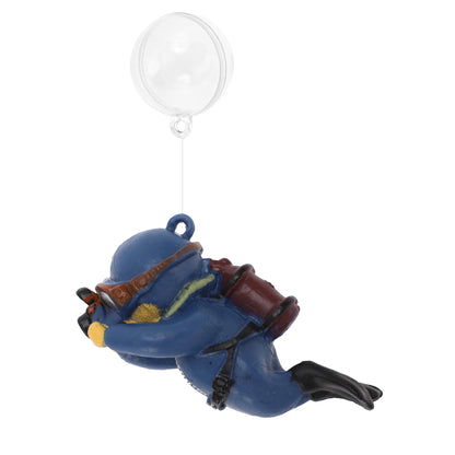 UXCELL Mini Diver Aquarium Decorations Floating Diver Aquarium Ornaments Cute Simulated Frogman Figurines Fish Tank Decor